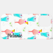 水彩カクテルドリンクモノグラムの Case-Mate iPhoneケース (裏面 / 右)