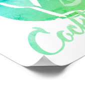 水彩カクテルバーポスター ポスター (角)