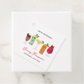 水彩カクテルパーティードリンクバースデーパーティー フェイバータグ (インサイチュ)