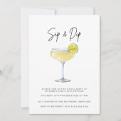 水彩カクテルプールパーティー30th Birthday 招待状 (正面)