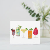 水彩カクテル&パーティードリンク シーズンポストカード (スタンド正面)