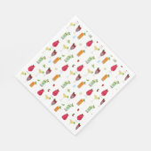 水彩カクテル&パーティードリンク スタンダードランチョンナプキン (角)