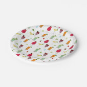 水彩カクテル&パーティードリンク ペーパープレート (アングル)