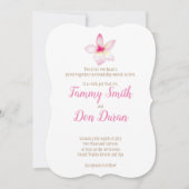 水彩カスタマイズ可能プルメリア招待状 招待状 (正面)