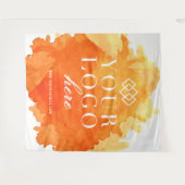 水彩カスタムイベントロゴトレードショー タペストリー (正面(横))