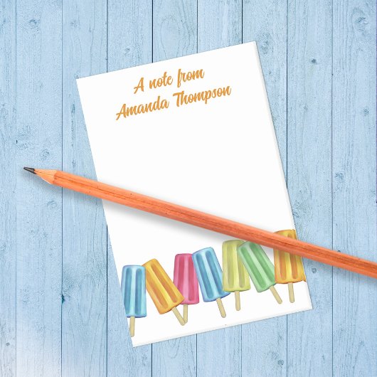 水彩カスタムカラフル可愛いポピクル ポストイット