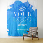 水彩カスタムロゴ トレードショー イベント 背景 タペストリー (インサイチュ)