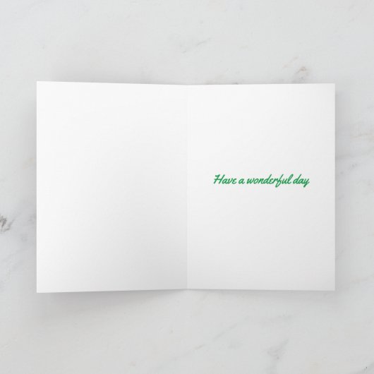 水彩カスタム受給者母の日のカード サンキューカード (内部)