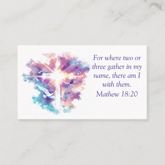 水彩カスタム教会 名刺 (正面)