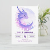 水彩カスタム誕生日 招待状 (スタンド正面)