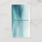 水彩カスタムQRコード走査可能セラピスト 名刺 (正面)