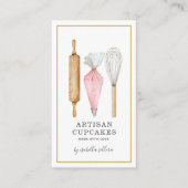 水彩カップケーキ専門店 名刺 (正面)