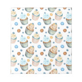 水彩カップケーキ ノートパッド (正面)