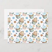 水彩カップケーキ ポストカード (正面/裏面)