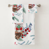 水彩カップル格言バスタオルセット バスタオルセット (インサイチュ)