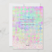 水彩カテコーンミオグティック誕生日招待状 シーズンカード (裏面)