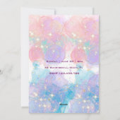 水彩カテコーンミオグティック誕生日招待状 シーズンカード (裏面)