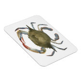 水彩カニ – 灰色 マグネット (右側)