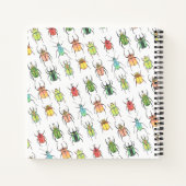 水彩カブトムシがスケッチブックを作成 ノートブック (裏面)