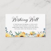 水彩カボチャとヒマワリベビーの願い エンクロージャーカード (正面)