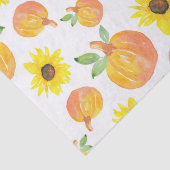 水彩カボチャとヒマワリ 薄葉紙 (詳細)