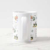 水彩カボチャとヒョウタン ジャンボコーヒーマグカップ (裏面)