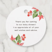 水彩カボチャとメープル葉ズに感謝 フェイバータグ (裏面)