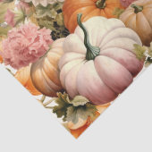 水彩カボチャと秋の葉のデコページ 薄葉紙 (詳細)