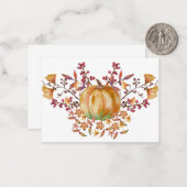 水彩カボチャのノートカード ノートカード (正面/裏面インサイチュ)