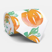 水彩カボチャのハロウィーン ネクタイ (ロール)