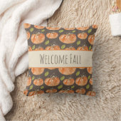 水彩カボチャのパッチ"ようこそ秋" クッション (ブランケット)
