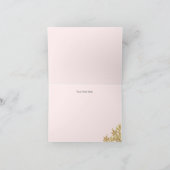 水彩カボチャのピンクサンキューカード サンキューカード (内部)