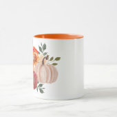 水彩カボチャカスタム文字 マグカップ (中央)