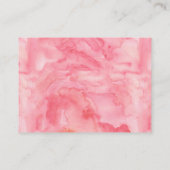 水彩カボチャグリッターおむつラッフルチケット エンクロージャーカード (裏面)