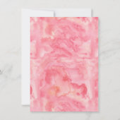 水彩カボチャグリッター秋ガールベイビーシャワー サンキューカード (裏面)