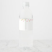 水彩カボチャグリッター秋ガールベイビーシャワー ペットボトルラベル (裏面)