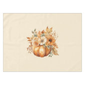 水彩カボチャフローラデザイン- テーブルクロス (正面(横))