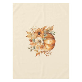 水彩カボチャフローラデザイン- テーブルクロス