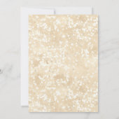 水彩カボチャ性別が彼または彼女を明らかにする 招待状 (裏面)