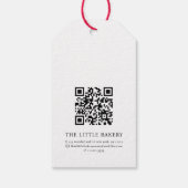 水彩カボチャ感謝商品焼いたラベル ギフトタグ (裏面)