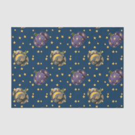 水彩カボチャ星パターンハロウィン 薄葉紙