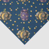 水彩カボチャ星パターンハロウィン 薄葉紙 (詳細)