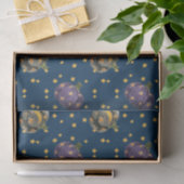 水彩カボチャ星パターンハロウィン 薄葉紙 (ギフト)