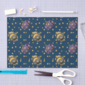 水彩カボチャ星パターンハロウィン 薄葉紙 (クラフト)