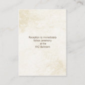 水彩カボチャ秋の結婚式披露宴招待状 エンクロージャーカード (裏面)