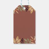 水彩カボチャ秋ベビーシャワー ギフトタグ (裏面)