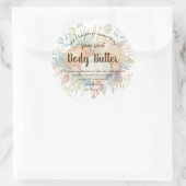 水彩カボチャ秋葉体バター ラウンドシール (バッグ)