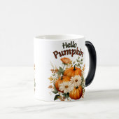 水彩カボチャ紅葉 モーフィングマグカップ (正面右)