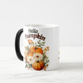 水彩カボチャ紅葉 モーフィングマグカップ (正面左)