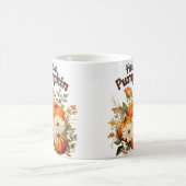 水彩カボチャ紅葉 モーフィングマグカップ (中央)